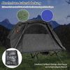 4 in 1 Wanderzelt Set für 2 Personen mit Abdeckung und Matratze 194 x 146 x 160 cm Grau Bild 4