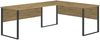 Eckschreibtisch >Amanda< in Artisan Eiche Optik - 223 x 77 x 73 cm (B/H/T) Bild 4