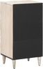 vidaXL Sideboard mit Speicher Weiß 40 x 33,5 x 75 cm Massivholz Mango 4018391 Bild 5