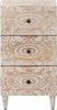 vidaXL Sideboard mit Speicher Weiß 40 x 33,5 x 75 cm Massivholz Mango 4018391 Bild 3