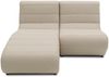 Gartenlounge Set 2 Boudicca 146x80x152 mit Outdoorbezug in taupe Bild 2