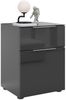 Nachtkommode >style< in anthrazit matt - Glas anthrazit - 45x60,3x40cm (BxHxT) Bild 4