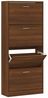vidaXL Schuhschrank Braun Eichen-Optik 63x24x147 cm Holzwerkstoff 342549 Bild 3