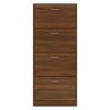 vidaXL Schuhschrank Braun Eichen-Optik 63x24x147 cm Holzwerkstoff 342549 Bild 4