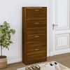 vidaXL Schuhschrank Braun Eichen-Optik 63x24x147 cm Holzwerkstoff 342549 Bild 2