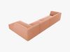 Micadoni Ecksofa Ruby 5-Sitzer Rechts Samt Salvador Rosa Bild 5