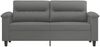 vidaXL 2-Sitzer-Sofa Dunkelgrau 140 cm Mikrofasergewebe 359563 Bild 3