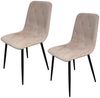 HTI-Living Esszimmerstuhl Stuhl Mesa Eco 2er-Set Velvet Rosa (Set, 2 St), Esszimmerstuhl Samt Bild 2