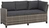 KONIFERA Gartenlounge-Set Rotterdam, (Set, 20-tlg, 3x 3er Sofa, 2x Hocker, 1x Tisch 120x82x67cm, inkl. Auflagen), Polyrattan, Stahl, Tischplatte aus Nonwood Bild 3