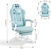Woltu Gaming-Stuhl (1 St), mit Kopfkissen Lendenkissen Fußstütze, ergonomisch, Netzstoff Bild 3