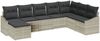 vidaXL Sofa Set mit Kissen 8 pcs Hellgrau Poly-Rattan 3346842 Bild 2