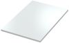 Dekor Spanplatte 19mm Tischplatte weiß melaminharzbeschichtet mit ABS Kante Umleimer - Größe 50 x 50 cm - Höhe 1,9 cm - Farbe Icy White Bild 3