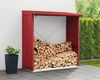 Hörmann Ecostar Metall Kaminholzregal Elegant Typ 2, 181 x 103 cm, purpurrot, 181 x 103 x 198 cm (T x B x H) Bild 2