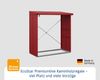 Hörmann Ecostar Metall Kaminholzregal Elegant Typ 2, 181 x 103 cm, purpurrot, 181 x 103 x 198 cm (T x B x H) Bild 3