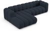 Micadoni Modulares Ecksofa Lupine 4-Sitzer Links Chenille Eden Marineblau Bild 3