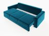Sofa 3-Sitzer CARDE mit Schlaffunktion Türkis Bild 5
