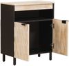 vidaXL Sideboard mit Tür Weiße gewaschene Oberfläche 60 x 33 x 75 cm 4017889 Bild 2