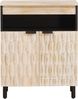 vidaXL Sideboard mit Tür Weiße gewaschene Oberfläche 60 x 33 x 75 cm 4017889 Bild 3