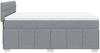 vidaXL Boxspringbett mit Matratze Hellgrau 140x190 cm Stoff 3287070 Bild 5