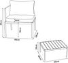 Gartenmöbelset Accettura 3-tlg. Aluminium Grau [casa. pro] Bild 2