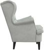 vidaXL Sessel Hellgrau Samt 42012824 Bild 5