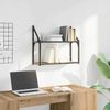 vidaXL Wandregal mit Regal Artisan-Eiche 60 x 21 x 51 cm Holzwerkstoff 883514 Bild 4