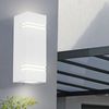 RGB LED Wandlampe, Aluminium weiß, H 25 cm Bild 5
