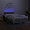 Boxspringbett mit Matratze & LED Stoff Hellgrau 120x200 cm, Härtegrad: H2 [3133621] Bild 4