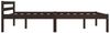 vidaXL Bettgestell Dunkelbraun Massivholz Kiefer 120×200 cm [283204] Bild 4