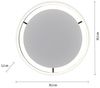 Leuchten Direkt 15391-13 RITUS LED Deckenleuchte Anthrazit rund 40cm Bild 5