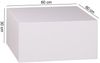 Wohnling Couchtisch MONOBLOC 60 x 60 x 30 cm Hochglanz MDF Weiß lackiert Bild 5