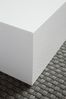 Wohnling Couchtisch MONOBLOC 60 x 60 x 30 cm Hochglanz MDF Weiß lackiert Bild 4