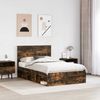 vidaXL Bettrahmen Geräucherte Eiche 120 x 200 cm Massives Kiefernholz 3409385 Bild 3