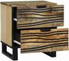 vidaXL Nachttisch Natur 40 x 33 x 46 cm Holzwerkstoff 4017934 Bild 2