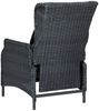 vidaXL 9-tlg. Garten-Essgruppe mit Auflagen Poly Rattan Dunkelgrau 3060158 Bild 3
