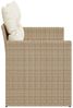 vidaXL Gartensofa mit Kissen 2-Sitzer Beige Poly Rattan 366078 Bild 5