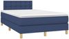 vidaXL Boxspringbett mit Matratze Blau 120x190 cm Stoff 3269806 Bild 2