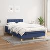 vidaXL Boxspringbett mit Matratze Blau 120x190 cm Stoff 3269806 Bild 3