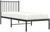 vidaXL Bettgestell mit Kopfteil Metall Schwarz 80x200 cm 350855 Bild 4