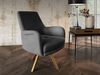 Sofaset Designersofas VALERIE 3-2-1 in Stoff Stoff Elisa Velvet Anthrazit Bild 4