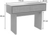 Konsolentisch HWC-O31, Telefontisch Beistelltisch Ablagetisch, Schublade Melamin 86x110x41cm ~ Ulme natur Bild 3