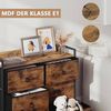 Woltu Kommode (1 St), mit 6 Stoffschubladen, Metallrahmen, Industrial Stil Bild 3