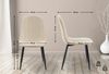 Esszimmerstuhl Baxter Samt (Farbe: creme) Bild 2