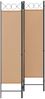 vidaXL 4-teiliger Raumteiler Beige 160 x 180 cm Stoff 42039190 Bild 2
