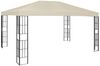 vidaXL Pavillon mit LED-Lichterkette, Stahl/Polyester Cremeweiß, 3x4 m Bild 3