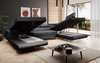 Designer Sofa Matera mit Schlaf - und Klappfunktion (Stoff) Anthrazit Bild 3