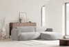 Selsey 'Emia' Ecksofa mit Chenillebezug und Schlaffunktion, Hellgrau, rechts Bild 3