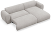 Selsey 'Emia' Ecksofa mit Chenillebezug und Schlaffunktion, Hellgrau, rechts Bild 4