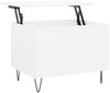 vidaXL Couchtisch Weiß 60x44,5x45 cm Holzwerkstoff 830948 Bild 2