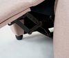 Fernsehsessel Lincoln, Relaxsessel Liege Sessel, Stoff/Textil ~ creme-grau Bild 3